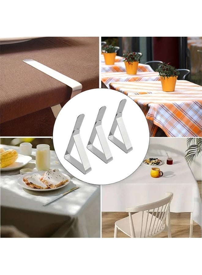 12 Pack Tablecloth Clips Stainless Steel Table Cloth Cover Clamps Table Cloth Holders Ideal for Restaurant Picnics Marquees Weddings Graduation Party - Image 3
