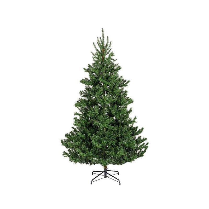 Kaemingk Alba Fir Artificial Christmas Tree 180cm Green – Outdoor & Indoor Xmas Decoration, Realistic Lush Fir - Image 1