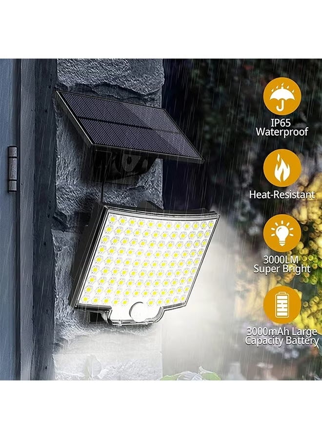 Solar Motion Sensor Light Outdoor, 108 LED Bright Solar Wall Sconce with Remote Control, IP65 Waterproof Solar Flood Light, Adjustable Solar Security Light for Garden, Patio, Yard, Garage, Fence, Pathway - Image 5