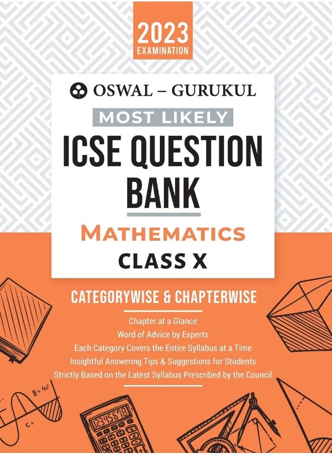 null - Oswal - Gurukul Mathematics Most Likely Question Bank: ICSE Class 10 For 2023 Exam - Image 1