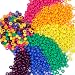 GMMA Colored Pony Beads for Friendship Bracelets 1000 Pcs 6x9mm Colourful Plastic Beads for Jewelry Making Thanksgiving Autumn Hair DIY Necklace Party Decoration Supplies - Image 2