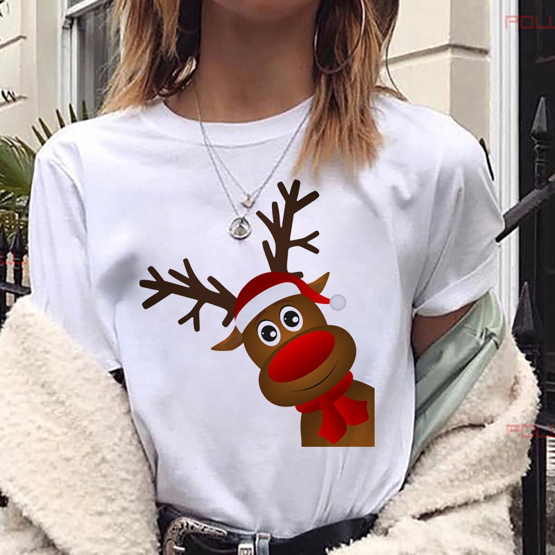 [Same day] cross-border supply of T-shirt printed T-shirt women's short-sleeved women's clothing - Image 1