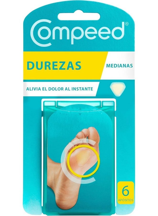 Compeed Callus Removal Bandage Strips For Under Foot Rubbing Protection, Breathable Callous Remover Pads For Feet Medium Size_6 Pcs Box Pack