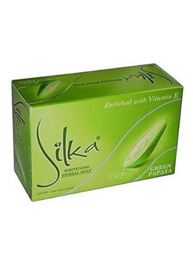 سيلكا صابون تبييض عشبي أخضر 135 غرام - Image 1