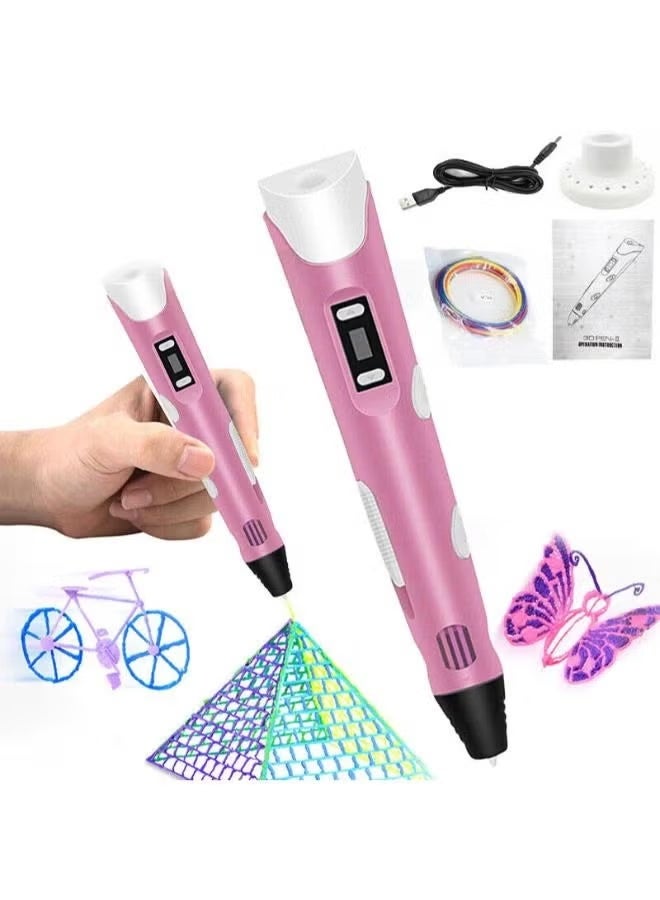 A ZONE Educational Gift For Kids 3D Pen Kit ABS & PLA Compatible Drawing Pen Cool Crafts Speed Control Ultrasonic Sealed Nozzle Ergonomic Design - Image 1