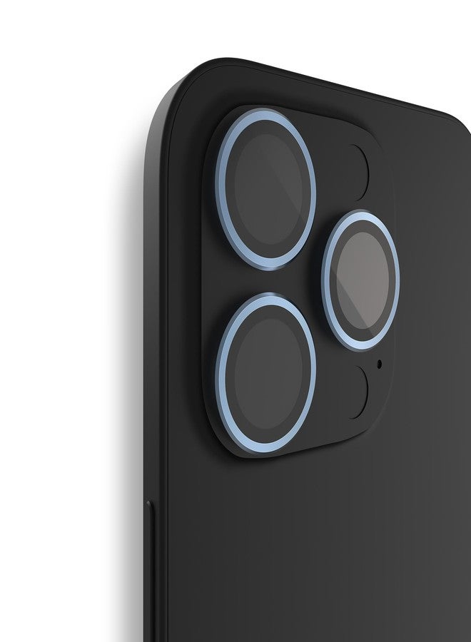 BodyGuardz Apex Camera Lens Protector Compatible with iPhone 15 Pro and iPhone 15 Pro Max, 9H Hardness Tempered Glass, Scratch Resistant, Easy Installation, Case Friendly - Blue - Image 1