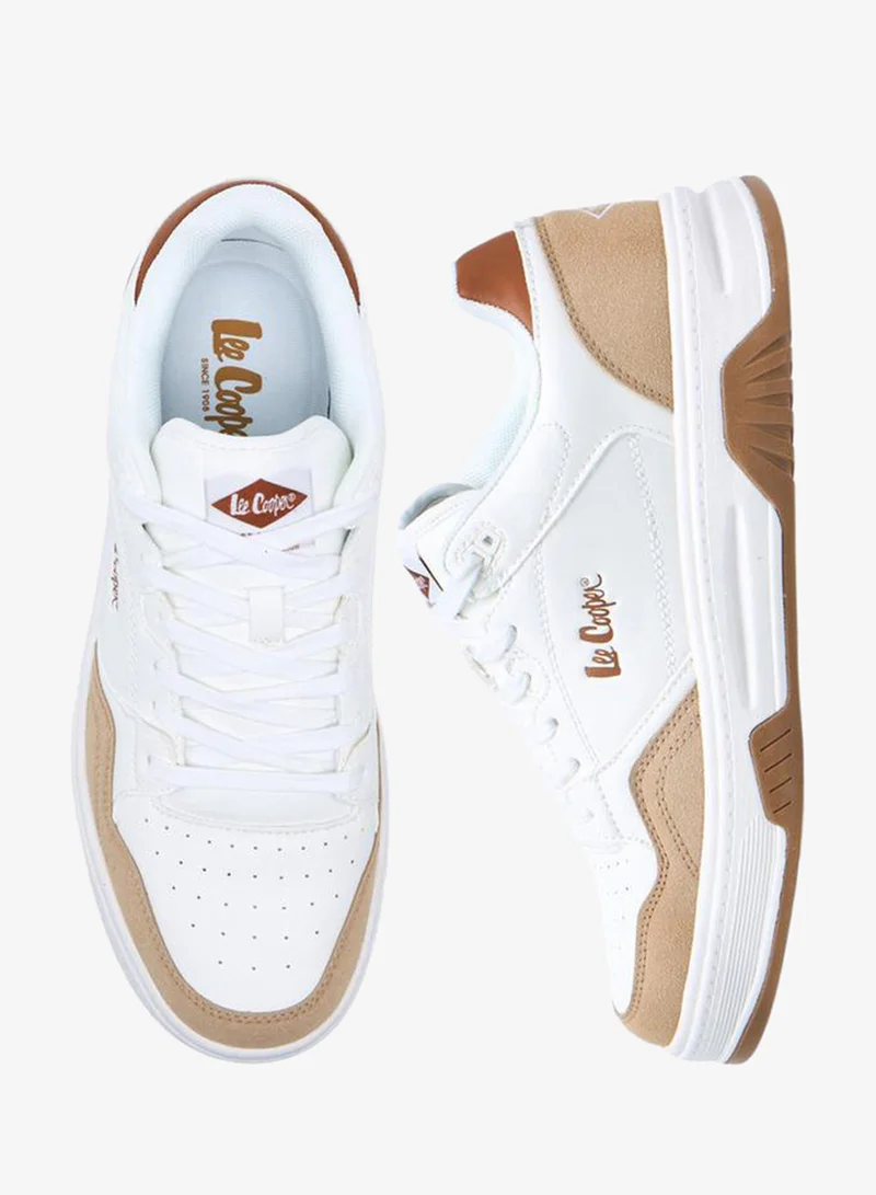 Men's Panelled Lace-Up Sneakers
