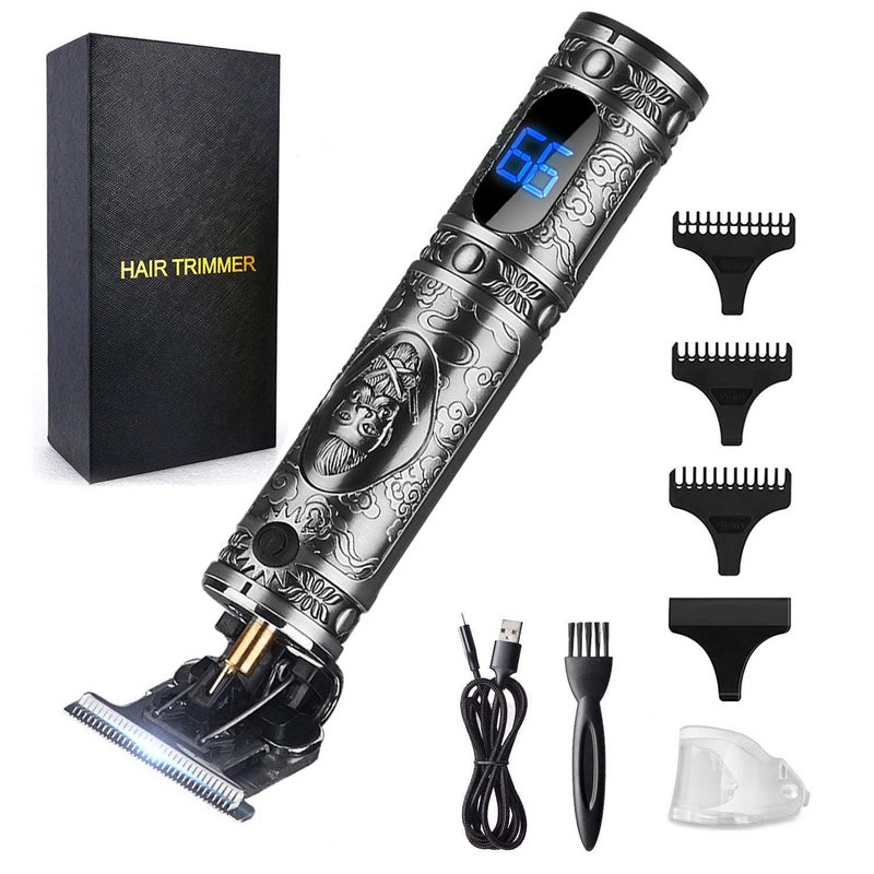 RESUXI Hair Clippers for Men Hair Trimmer for Barbers,Professional Cordless T Blade Trimmer, Beard Edger Liners,Barber Shavers,Ornate Knight Close-Cutting Hair Machine - Image 1