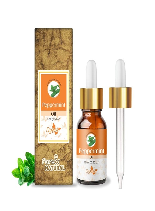 Crysalis Peppermint Oil Cosmetic Grade - 15 ml - Fresh Minty Aromatic Oil for Skin Care, Hair Blends, Massage Oils & DIY Formulations - Image 1