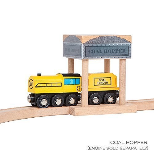 ORBRIUM Wooden Train Tracks Accessories Set Water Tower Coal Hopper Diesel Fuel Station Combo Pack for Wooden Railway Compatible with Thomas Brio IKEA Melissa and Doug STEM Toys - Image 4