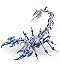 Metalkitor Scorpion 3D Metal Puzzles Kits for Adults Teens 454 Pcs Mechanical Assembly Models 4 Hours to Build Ideal for Gifts and Decorations Blue - Image 3