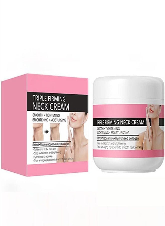 BEUKING Neck Cream Travel Size Mini Wrinkle Remover Firming Smooth Skin Anti-Wrinkle Anti-Aging Moisturizing Nourishing Fast-Absorbing Non-Greasy Spring Summer Autumn Winter Neck Care, 1.06 oz - Image 1