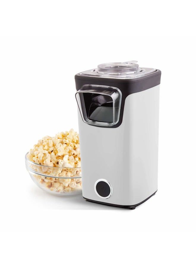 Dash Turbo POP Popcorn Maker with Measuring Cup to Portion Popping Corn Kernels + Melt Butter, 8 Cup Popcorn Machine - White - Image 1