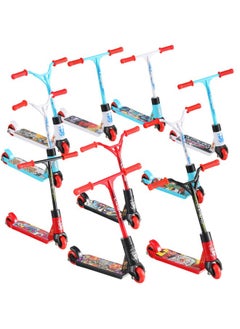 Civaner 10 Pcs Finger Scooter Mini Two Wheel Finger Toys Tiny Fingerboard Scooters Multi Colored Finger Scooter For Party Favors Children Toys Finger Training With Removable Wheels(Simple Colorscool Style)  - Image 1