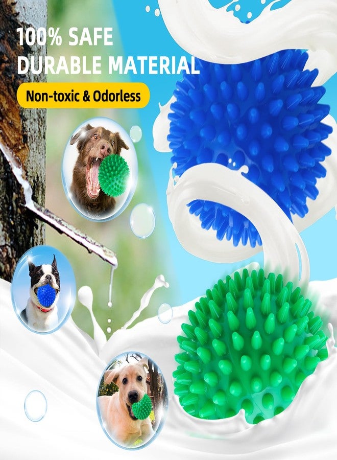 SHARLOVY 4.5'' Squeaky Dog Toy Balls for Large Breeds, Dogs Spiky Balls for Aggressive Chewers, Durable Puppy Chew Toys for Teething, Indestructible Fetch and Train, BPA Free Non-Toxic - Image 4