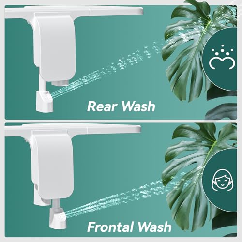 BIGCOW ‌BIGCOW Ultra-Slim Bidet Attachment, Self-Cleaning Dual Nozzle (Front/Rear Wash), One-Finger Command, Ergonomic 3+1 Tactile Controls, Pressure Dial & Tool-Free Install, Instant Hygiene Upgrade - Image 3