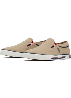 U.S. Polo Assn. Men's Beige Low-Top Sneakers - Lightweight Slip-On Design  - Image 2