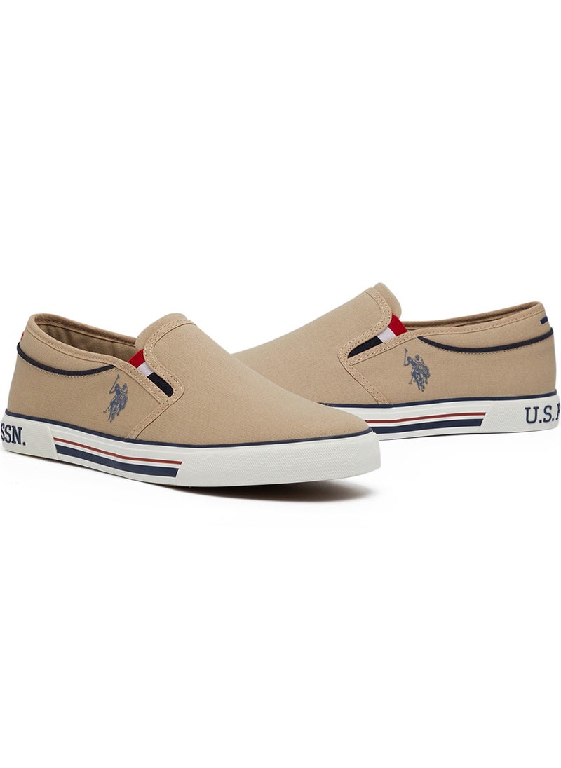 U.S. Polo Assn. Men's Beige Low-Top Sneakers - Lightweight Slip-On Design  - Image 3