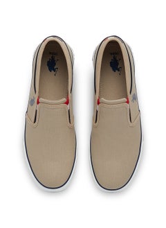 U.S. Polo Assn. Men's Beige Low-Top Sneakers - Lightweight Slip-On Design  - Image 4