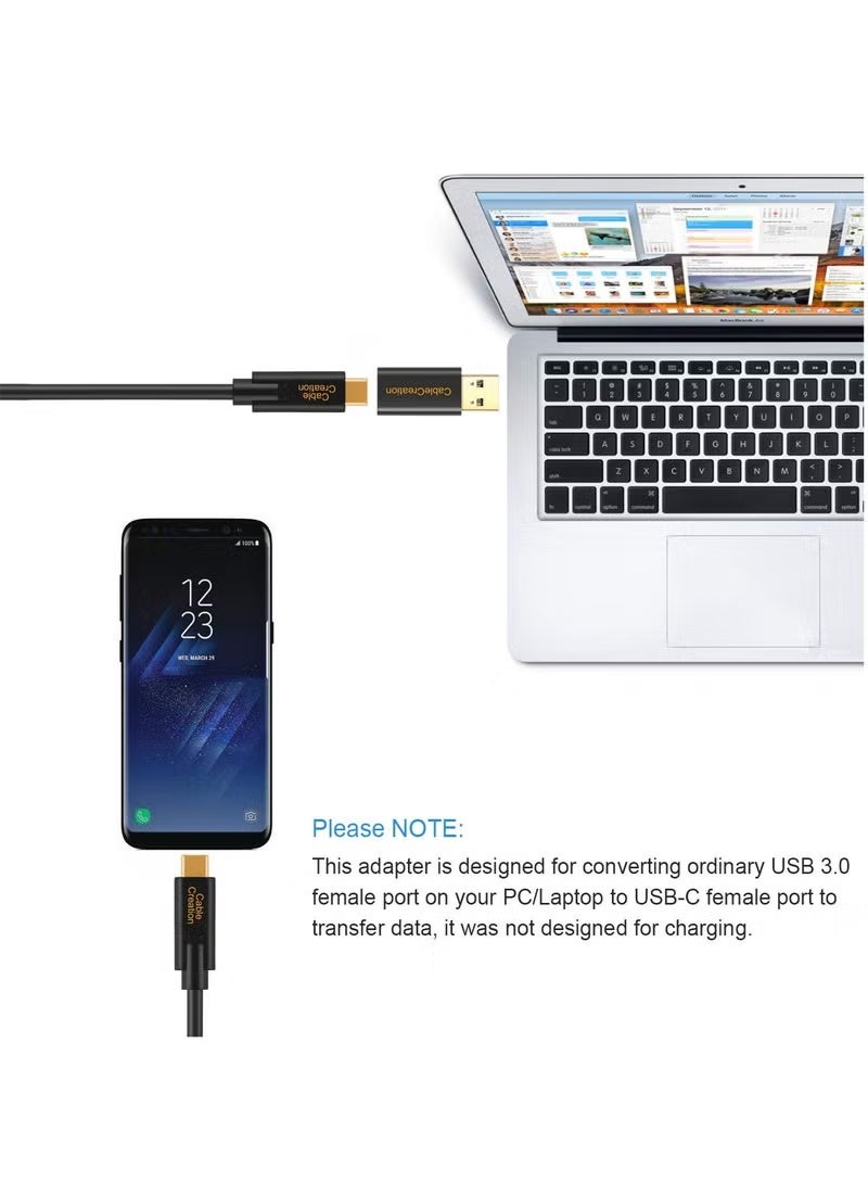 CableCreation USB C to USB A Adapter,CableCreation USB C Female to USB Male Adapter USB to USB C Adapter, USB 3.1 5Gbps USB C to A Adapter Female for Laptops Logitech StreamCam VR Link Adapter for Charging - Image 3
