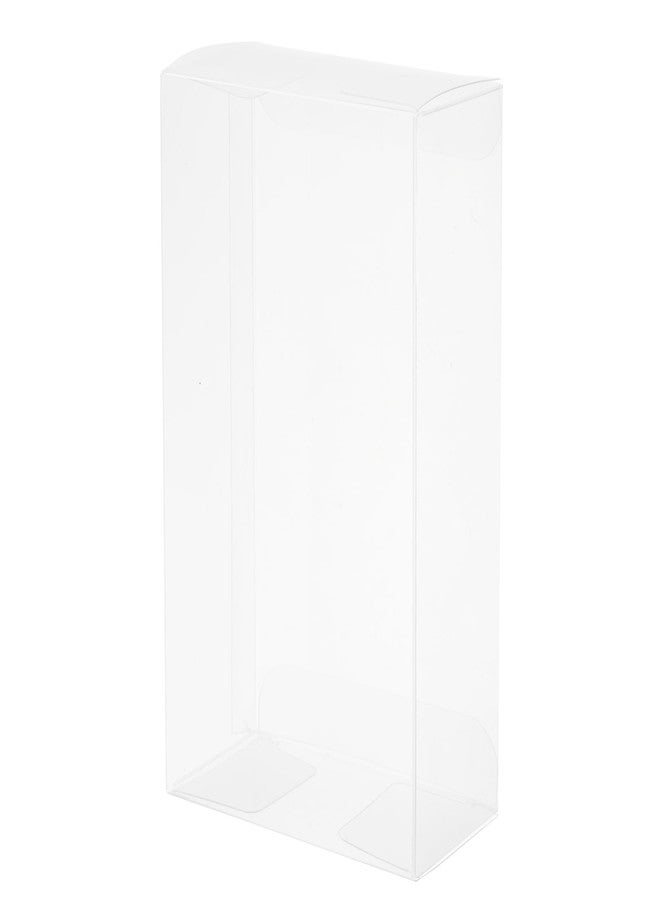MECCANIXITY Plastic Retail Boxes 2.9"x1.5"x5.5" (74x39x139mm) Gift Box with Protecting Film for Candy, Cookies, Christmas, Wedding, Party Wrapping Clear Pack of 30 - Image 1