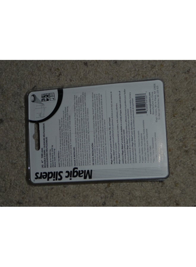 Magic Sliders 4100 Series 4PK 4" RND Sliding Disc, 1, Blue - Image 2