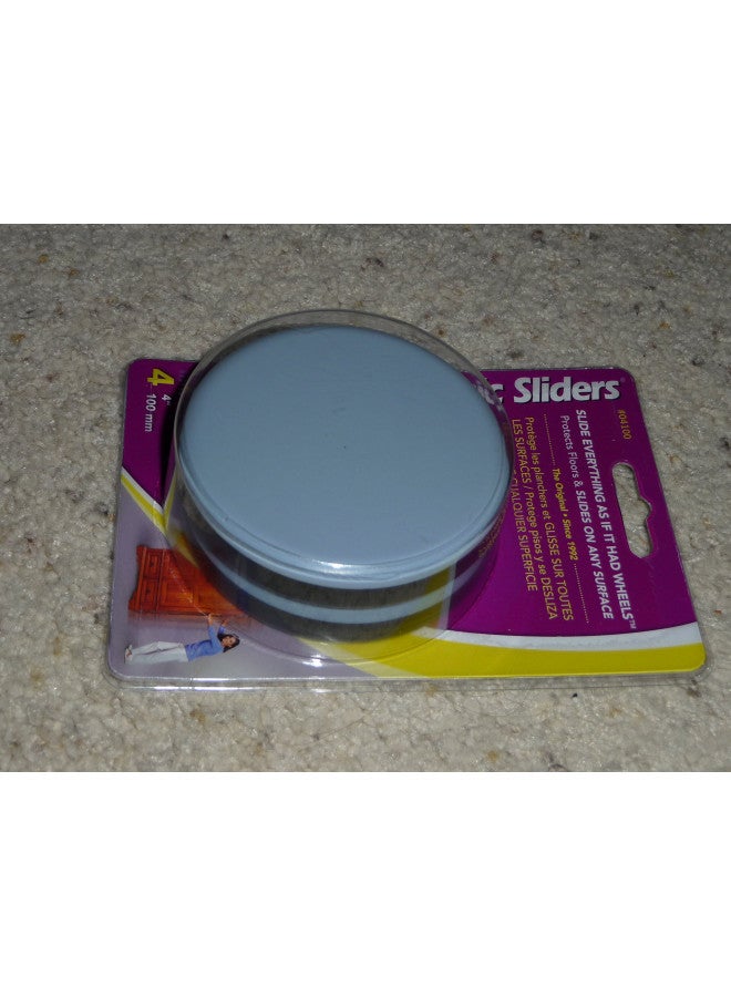Magic Sliders 4100 Series 4PK 4" RND Sliding Disc, 1, Blue - Image 3