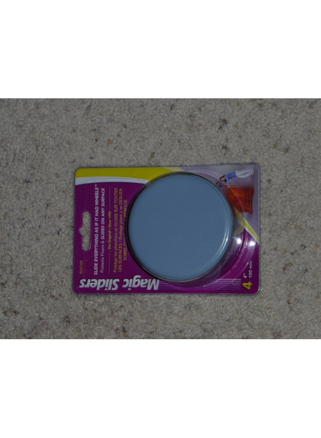 Magic Sliders 4100 Series 4PK 4" RND Sliding Disc, 1, Blue - Image 1