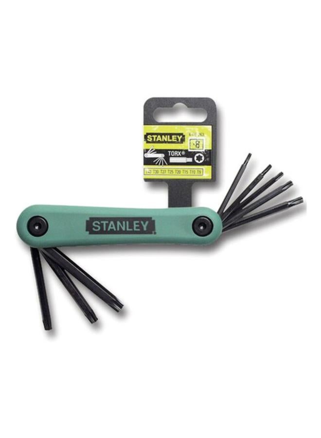 Stanley 8-in-1 Corrosion-Resistant Folding Torx Keys Green and Black 4-69-263 - Image 2