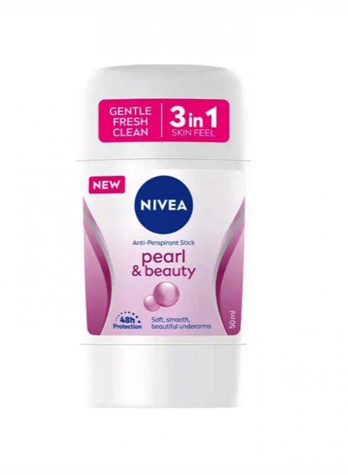 مضاد للتعرق نيفيا ستيك للنساء بحماية 48 ساعة بيرل اند بيوتي 50 مل
