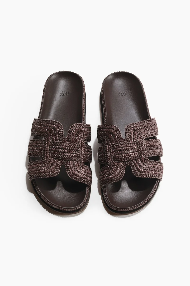 H&M Braided straw sandals