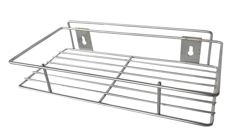 Wall Mounted for Home Stainless Steel Multipurpose Single Layer Rack Kitchen Rack Bathroom Shelves and Racks Steel - Image 2