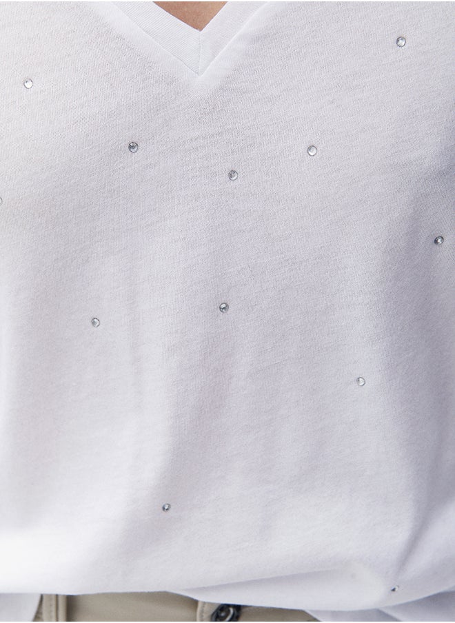 OXXO - Ladies Knitted T-SHIRT - Image 1