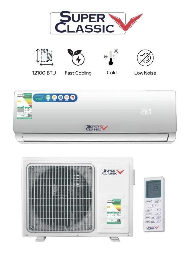 Super Classic Split Air Conditioner, 12100 BTU, Cold - SCSP-12C - Image 1