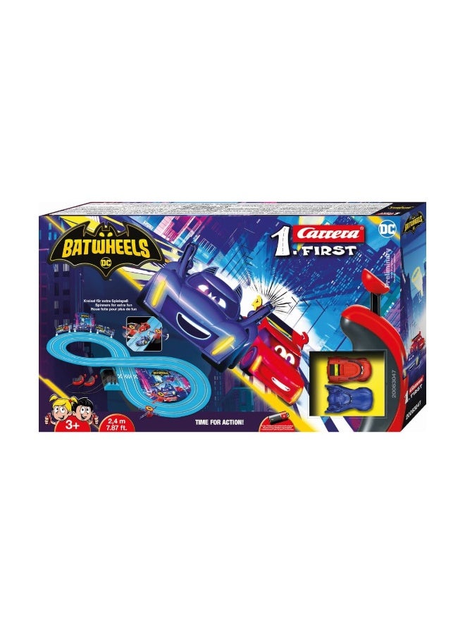 Carrera First Dc Batwheels Ready For Action Bam Vs Redbird Slot Car Racing Set - Image 1