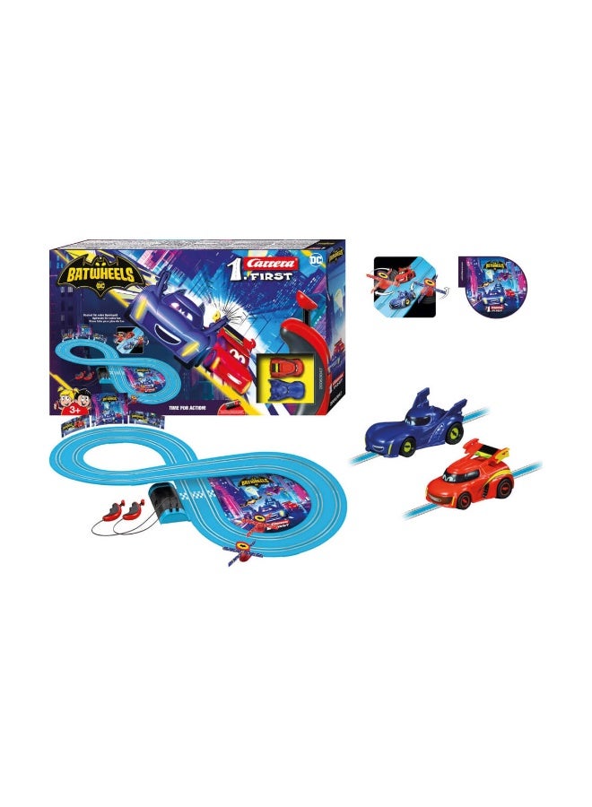 Carrera First Dc Batwheels Ready For Action Bam Vs Redbird Slot Car Racing Set - Image 2