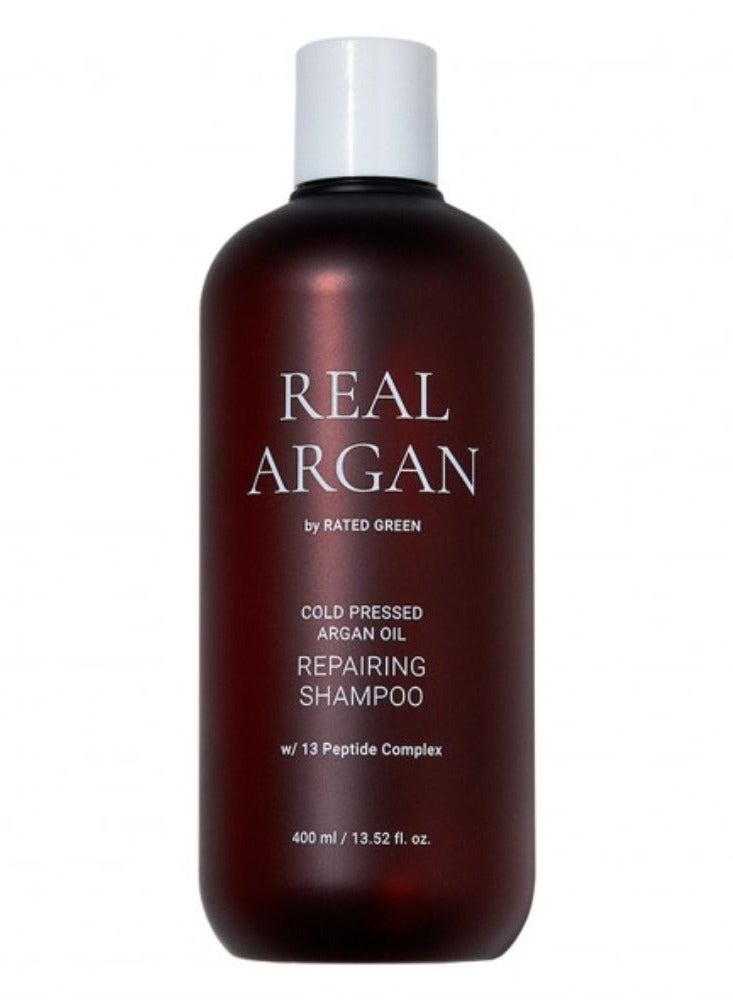 Rated Green Real Argan Repairing Shampoo - for All Hair Types 400ml - Image 1