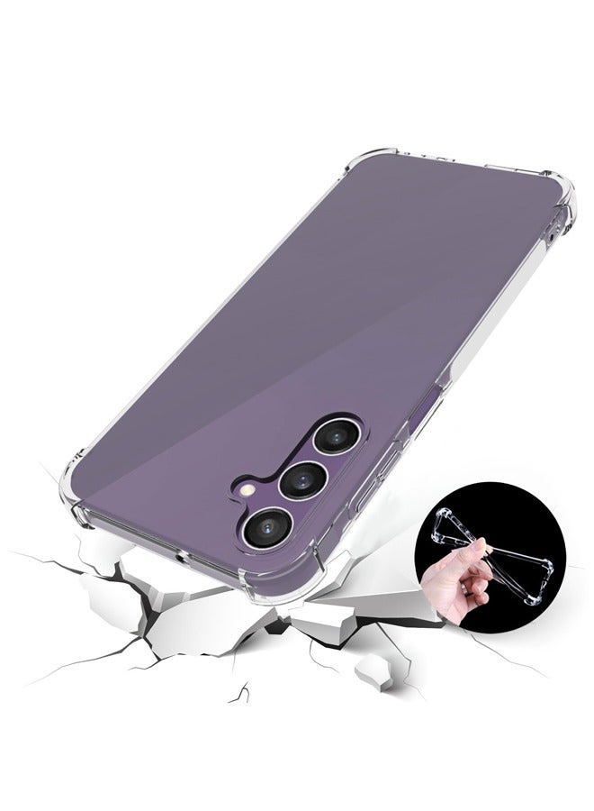 Asan Ge Samsung Galaxy A25 Case, Designed for Galaxy A25 5G Case, Slim Flexible TPU Airbag Bumper Shock Absorption Rubber Soft Silicone Case Cover Fit for Samsung Galaxy A25 6.5inch (Clear) - Image 1