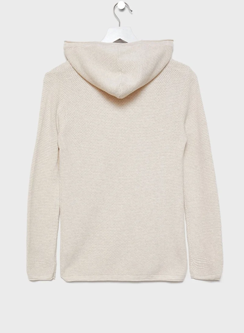 American Eagle Kids Honeycomb Sweater Hoodie