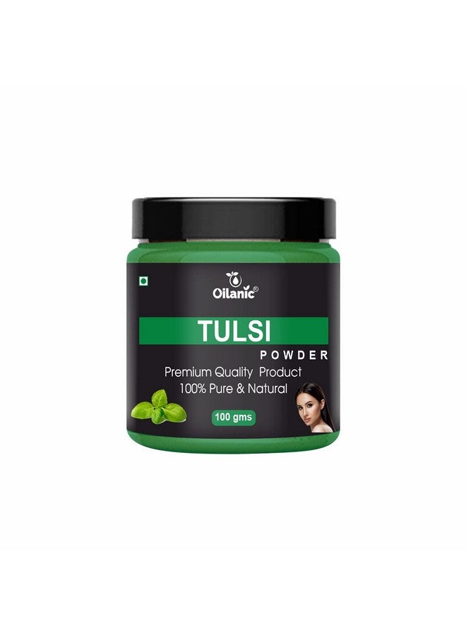 Oilanic 100% Pure & Natural Tulsi Powder- For Skin & Hair Combo Pack of 2 Jar (200gm) - Image 2
