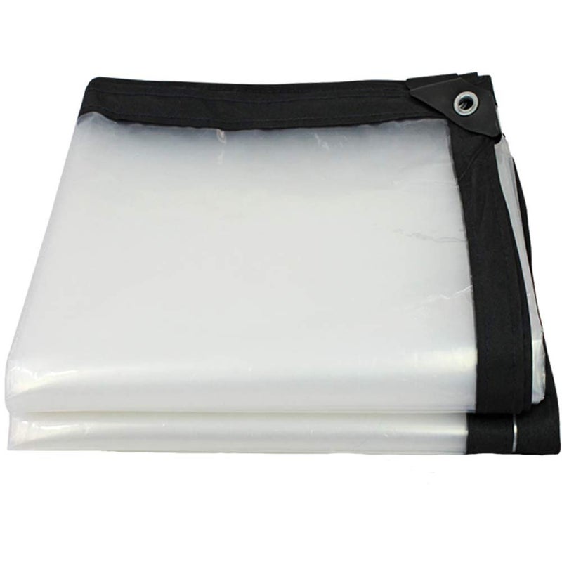 HomeABC 3' x 6' Clear Poly Tarp Heavy Duty with Grommets for Henhouse Porch Greenhouse Camping - Image 5