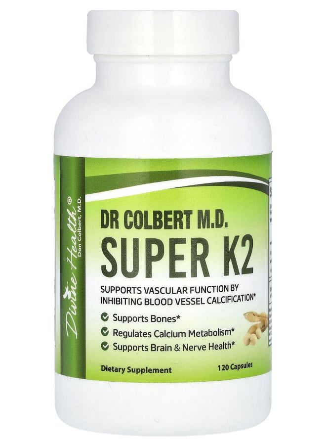 Divine Health - Dr Colbert M.D. Super K2 120 Capsules - Image 1
