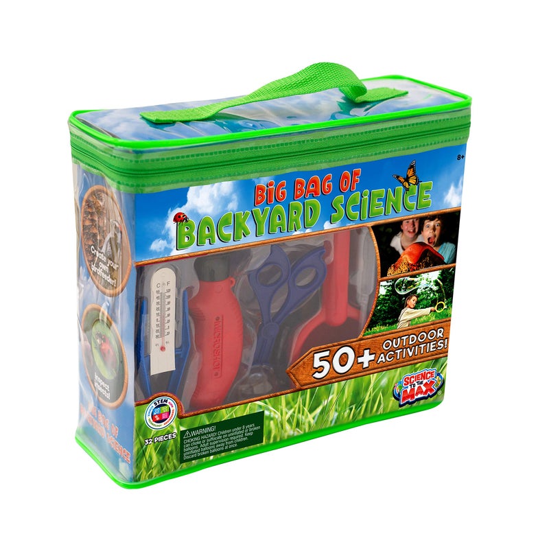 Creative Kids Be Amazing! Toys Big Bag of Backyard Science - STEM Science Kits for Kids 8+ - Educational Science Toys for Kids 10-12 with 50+ Projects - 32-Piece Experiment Science Set for Boys & Girls Age 8-12 - Image 1