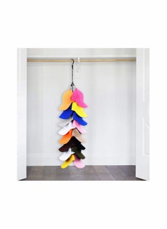Excefore Closet Hanging Hat Rack, Holds Up To 16 Caps for Baseball Hats, Closet Door Baseball Hat Organizer Hat Storage  - Image 5