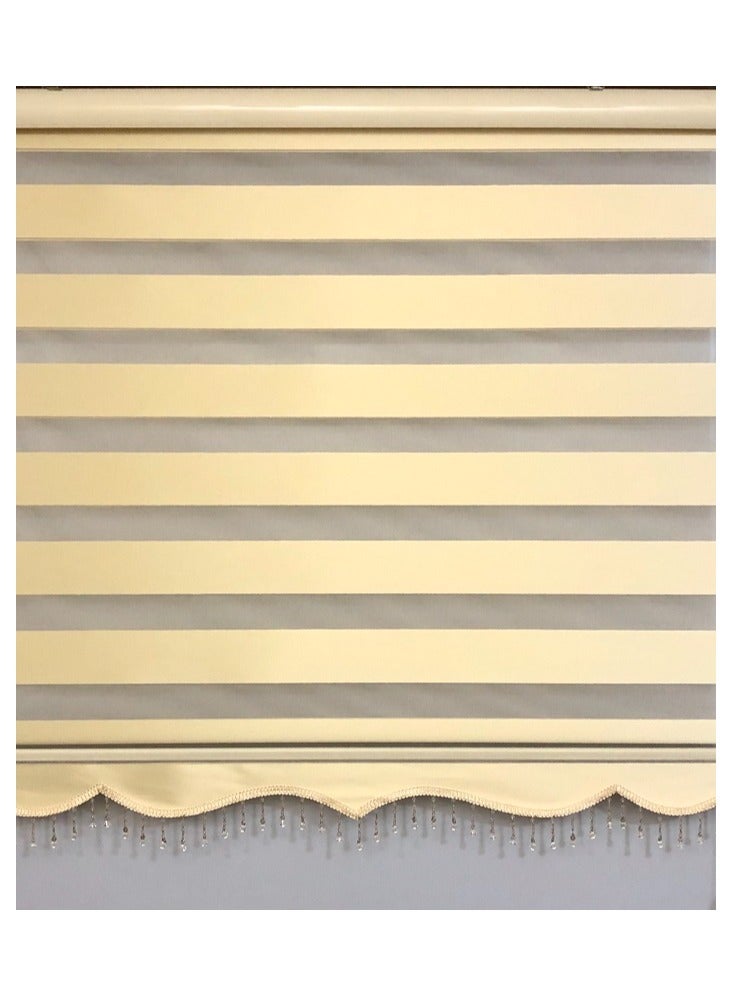 Turkish zebra roller blinds, 150 cm wide and 200 cm high. - Image 1