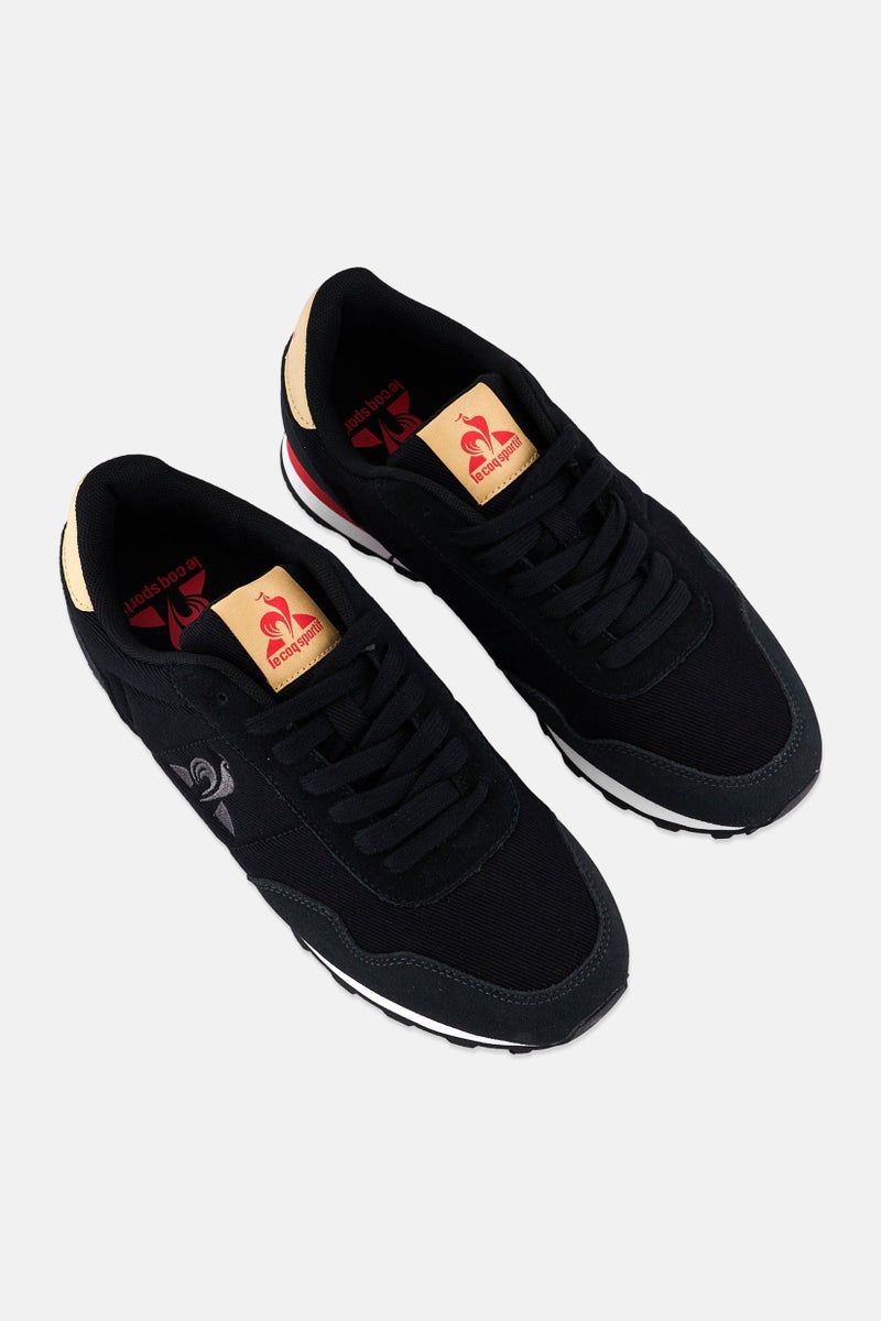 le coq sportif Men Astra Twill Lace Up Casual Shoes, Black  - Image 3