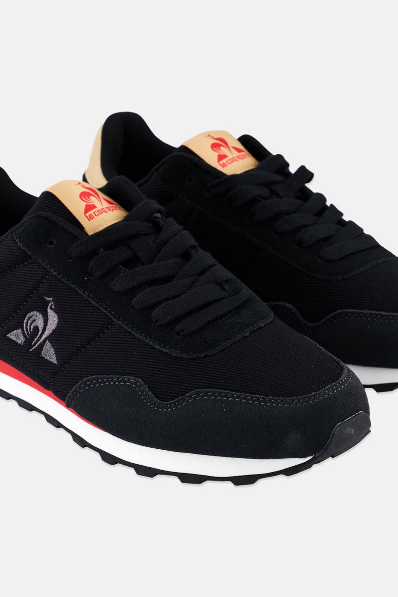 le coq sportif Men Astra Twill Lace Up Casual Shoes, Black  - Image 2