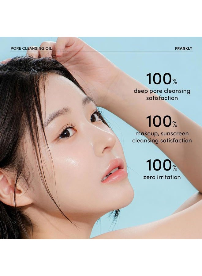 FRANKLY Pore Cleansing Oil | Oil Cleanser for Face | Deep Makeup Remover & Blackhead Cleanser with BHA, LHA, Amino Acids & Hyaluronic Acid | All Skin Types, Korean Skin Care | 6.8 fl oz - Image 5