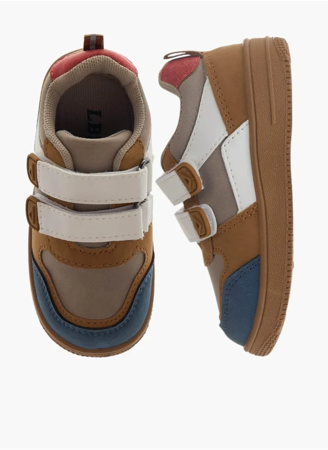 ال بي ال من شو اكسبرس Girls Panelled Sneakers with Hook and Loop Closure