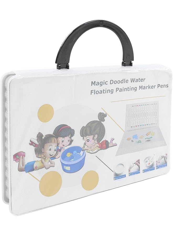 إيروريكس قلم رسم مائي سحري مكون من 12 لونًا، قلم رسم مائي عائم قابل للمسح مع ملعقة، قلم رسم ملون، هدايا رائعة للأطفال للأولاد والبنات - Image 3